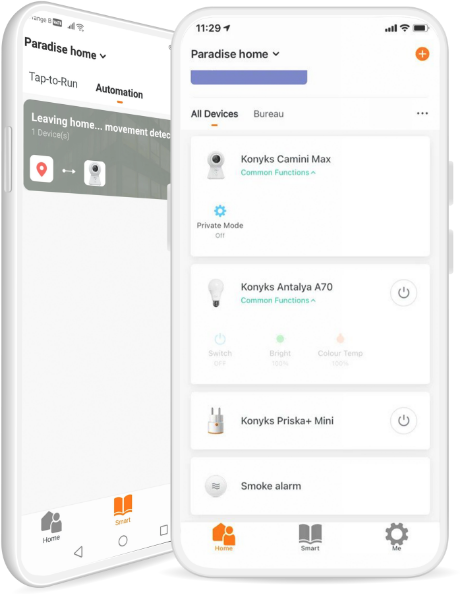 Illustration de l'application Orange Smart Home